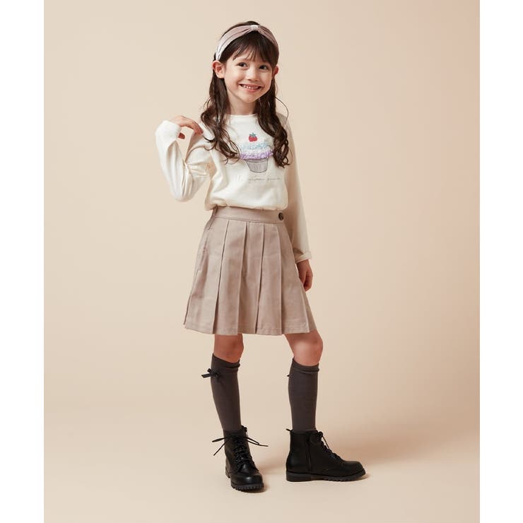 [160]【インパン付き】タックプリーツスカート | a.v.v【KIDS】 | 詳細画像22 