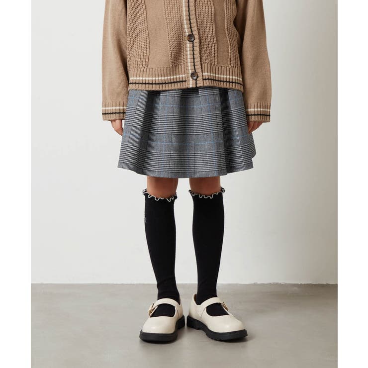 ダークグレー | [110-130]タックフレアスカート | a.v.v【KIDS】