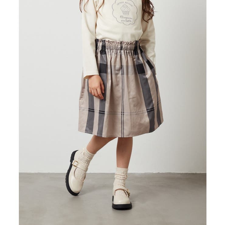 [160]タックフレアスカート | a.v.v【KIDS】 | 詳細画像3 