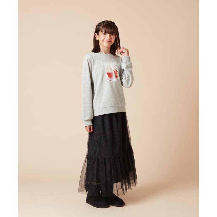 [160]ラメチュールティアードロングスカート | a.v.v【KIDS】 | 詳細画像15 