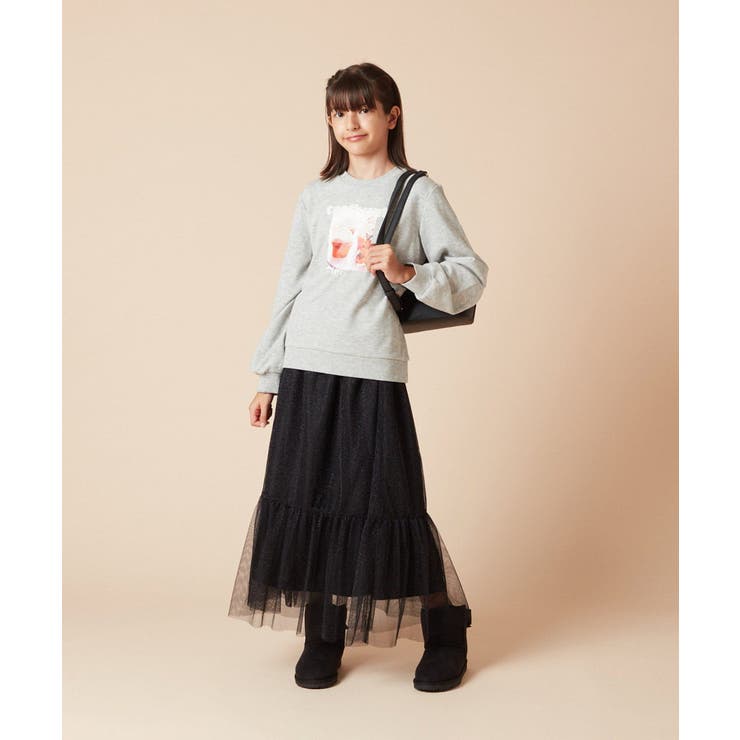 [160]ラメチュールティアードロングスカート | a.v.v【KIDS】 | 詳細画像18 