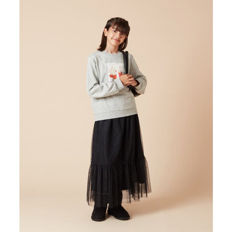 [160]ラメチュールティアードロングスカート | a.v.v【KIDS】 | 詳細画像20 