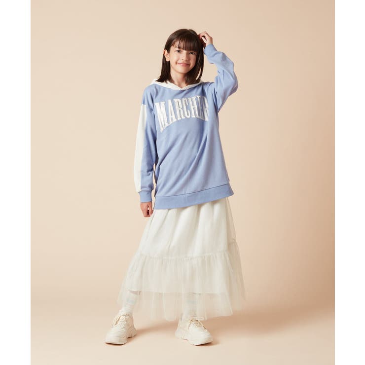 [160]ラメチュールティアードロングスカート | a.v.v【KIDS】 | 詳細画像26 