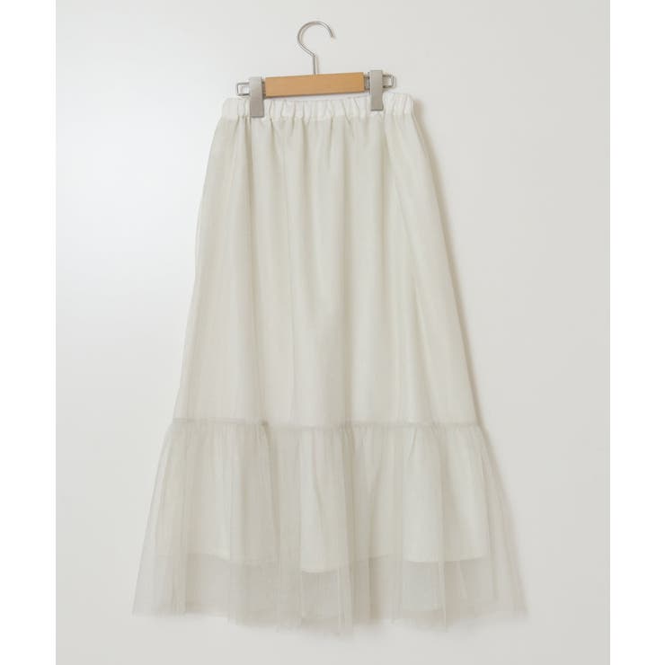 [160]ラメチュールティアードロングスカート | a.v.v【KIDS】 | 詳細画像3 