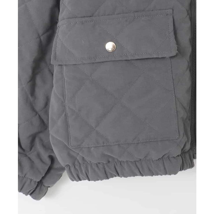 [130-160]【お家で洗える】衿付きキルトボアジャケット | a.v.v【KIDS】 | 詳細画像29 