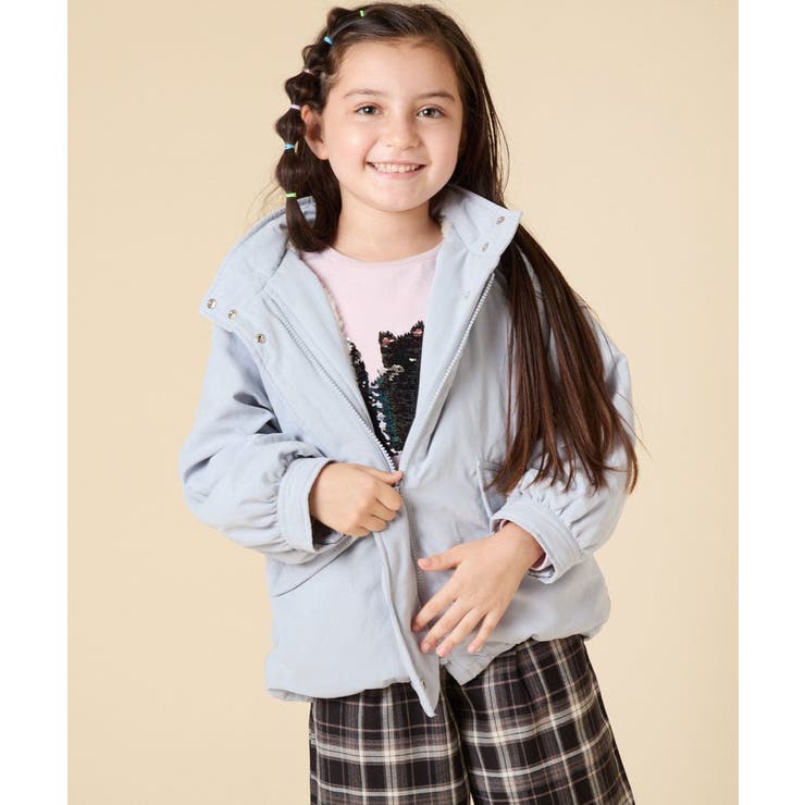 [120-160]【フード取り外し可能/お家で洗える】裏ボアマウンテンパーカー | a.v.v【KIDS】 | 詳細画像3 