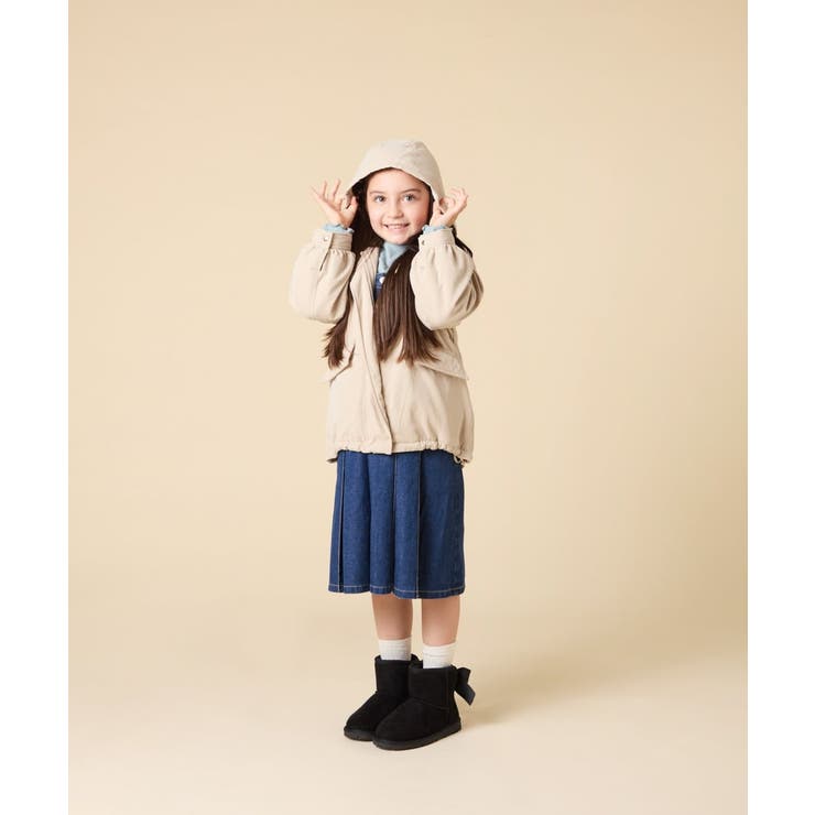 [120-160]【フード取り外し可能/お家で洗える】裏ボアマウンテンパーカー | a.v.v【KIDS】 | 詳細画像30 