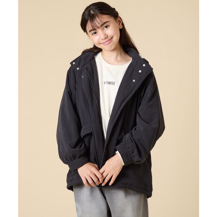 [120-160]【フード取り外し可能/お家で洗える】裏ボアマウンテンパーカー | a.v.v【KIDS】 | 詳細画像35 