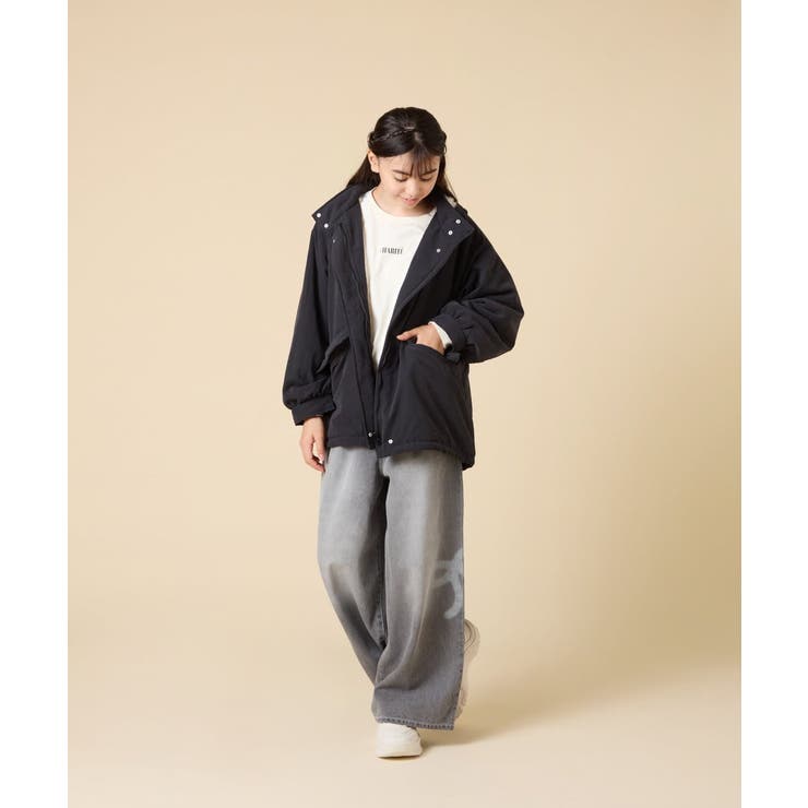 [120-160]【フード取り外し可能/お家で洗える】裏ボアマウンテンパーカー | a.v.v【KIDS】 | 詳細画像39 