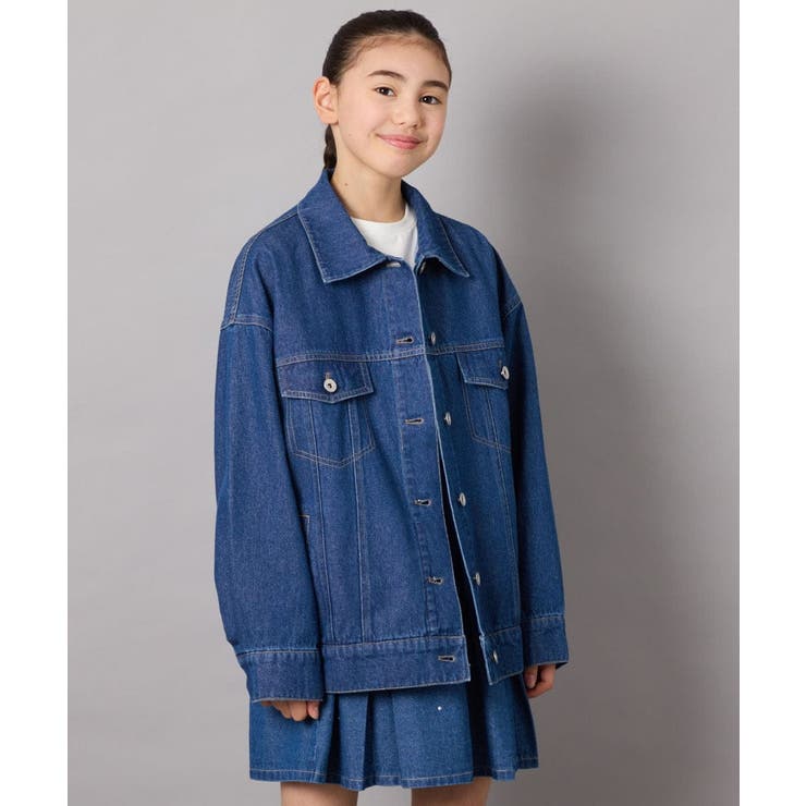 [140-150]オーバーデニムブルゾン | a.v.v【KIDS】 | 詳細画像2 