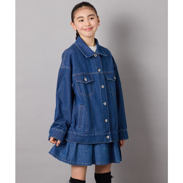 [140-150]オーバーデニムブルゾン | a.v.v【KIDS】 | 詳細画像4 