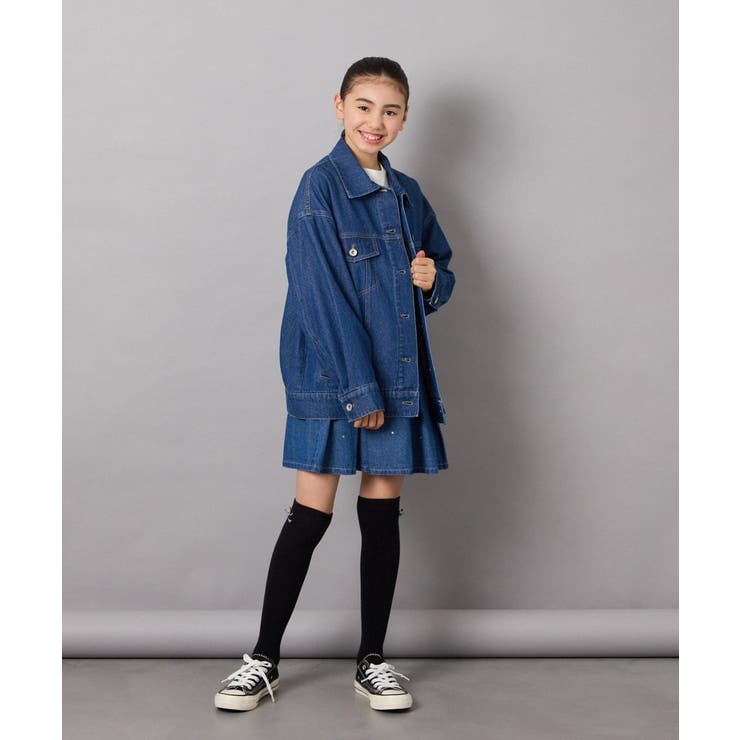 [140-150]オーバーデニムブルゾン | a.v.v【KIDS】 | 詳細画像7 