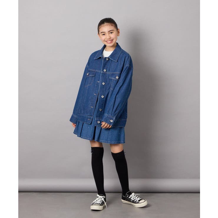 [140-150]オーバーデニムブルゾン | a.v.v【KIDS】 | 詳細画像8 