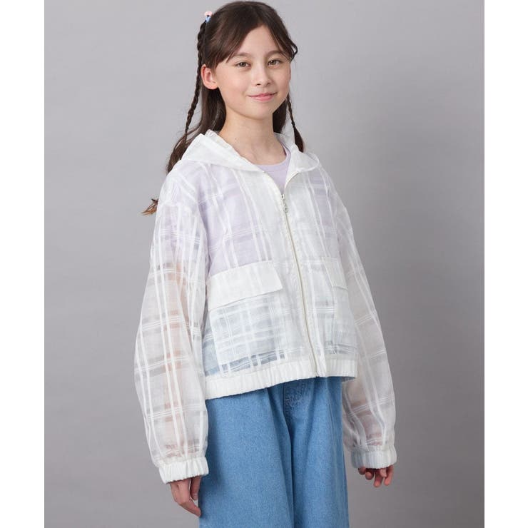 [160]シアーチェックブルゾン | a.v.v【KIDS】 | 詳細画像2 