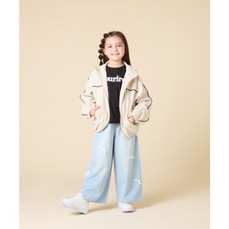 [130-160]配色ラインギャザーブルゾン | a.v.v【KIDS】 | 詳細画像14 