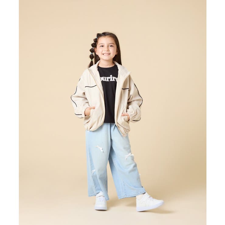 [130-160]配色ラインギャザーブルゾン | a.v.v【KIDS】 | 詳細画像15 