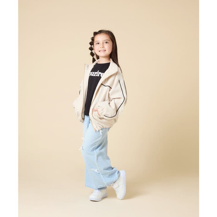 [130-160]配色ラインギャザーブルゾン | a.v.v【KIDS】 | 詳細画像16 