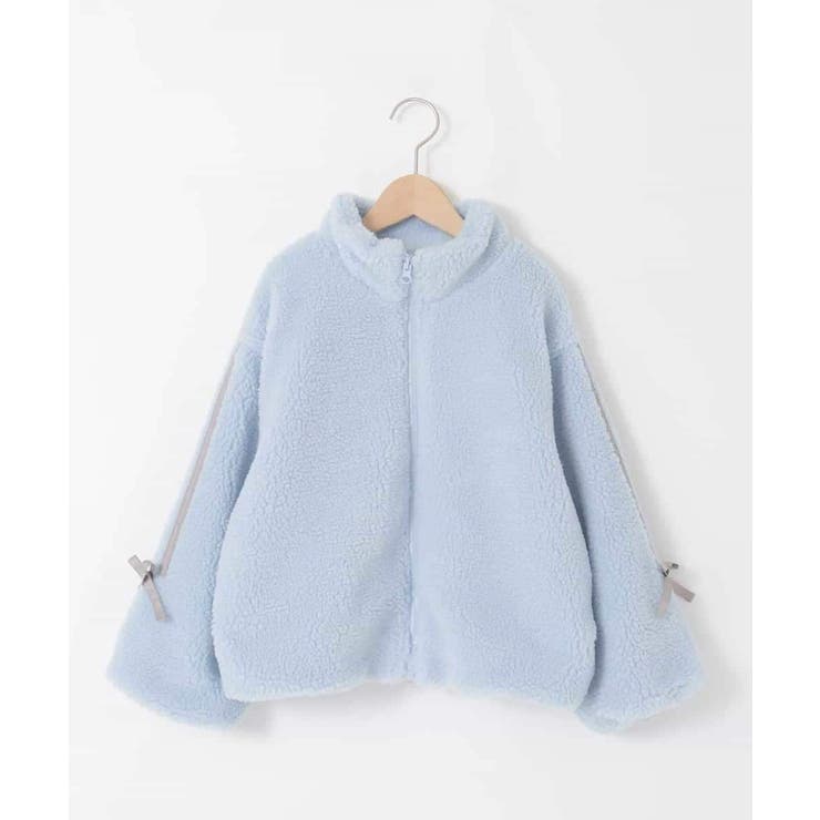 [120-160]【おうちで洗える】モコモコラインスリーブボアブルゾン | a.v.v【KIDS】 | 詳細画像25 