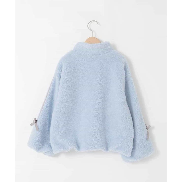 [120-160]【おうちで洗える】モコモコラインスリーブボアブルゾン | a.v.v【KIDS】 | 詳細画像26 