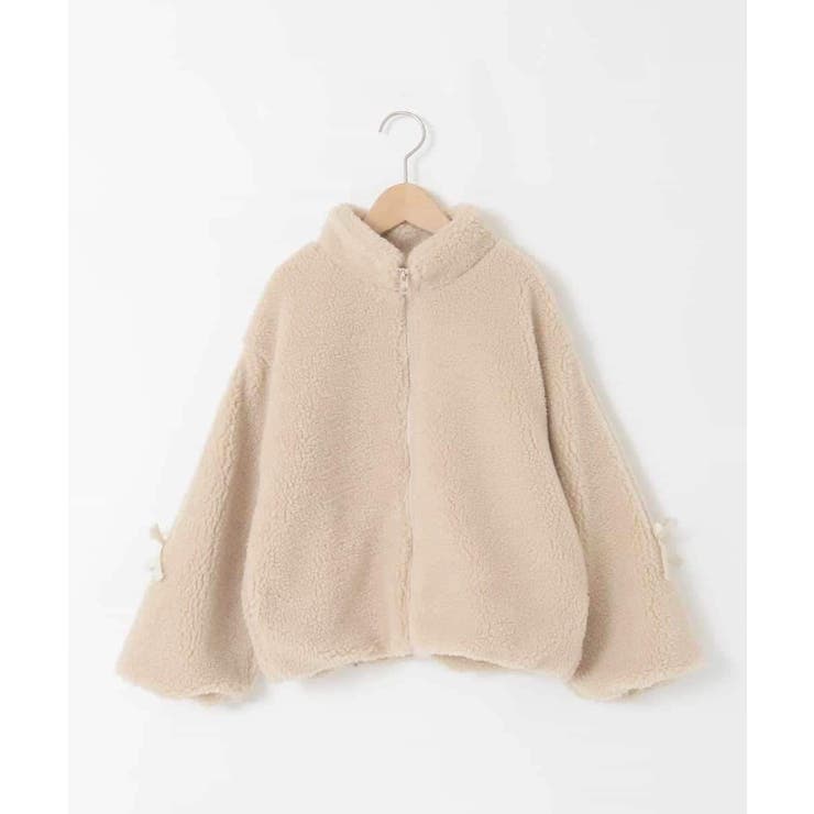 [120-160]【おうちで洗える】モコモコラインスリーブボアブルゾン | a.v.v【KIDS】 | 詳細画像31 