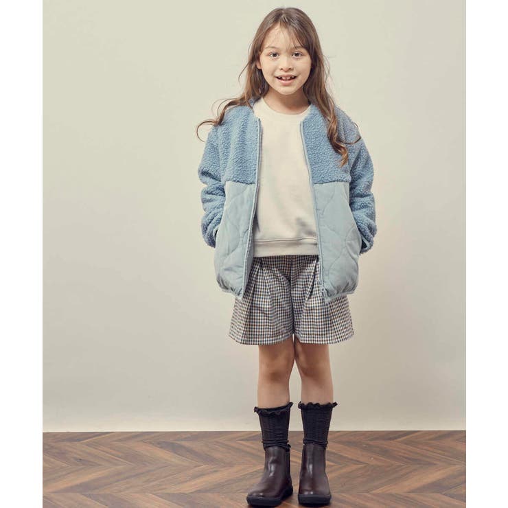 [100-130]ボア切り替えキルティングジャケット | a.v.v【KIDS】 | 詳細画像9 