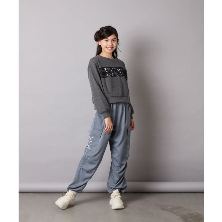 レースロゴクロップドトレーナー | a.v.v【KIDS】 | 詳細画像13 