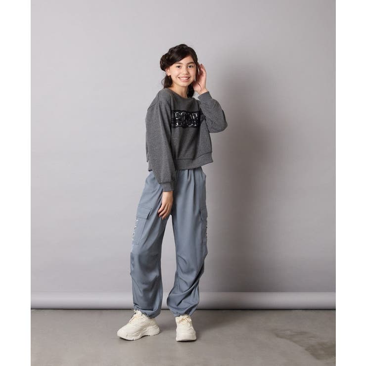 レースロゴクロップドトレーナー | a.v.v【KIDS】 | 詳細画像16 