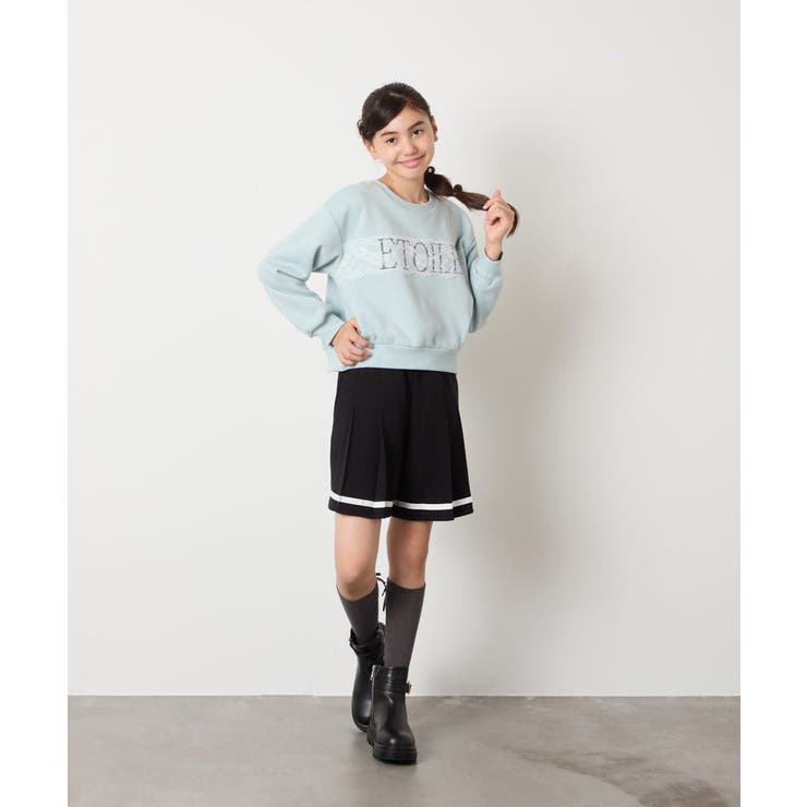 レースロゴクロップドトレーナー | a.v.v【KIDS】 | 詳細画像4 