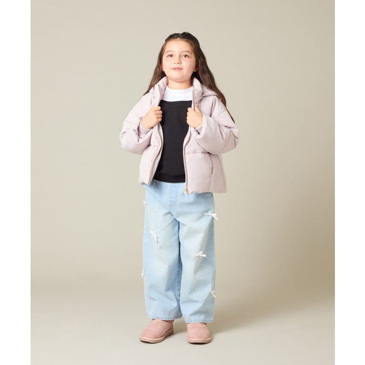 [120-160]【アシンメトリー/オフショル】ポコポコレイヤード風トレーナー | a.v.v【KIDS】 | 詳細画像20 