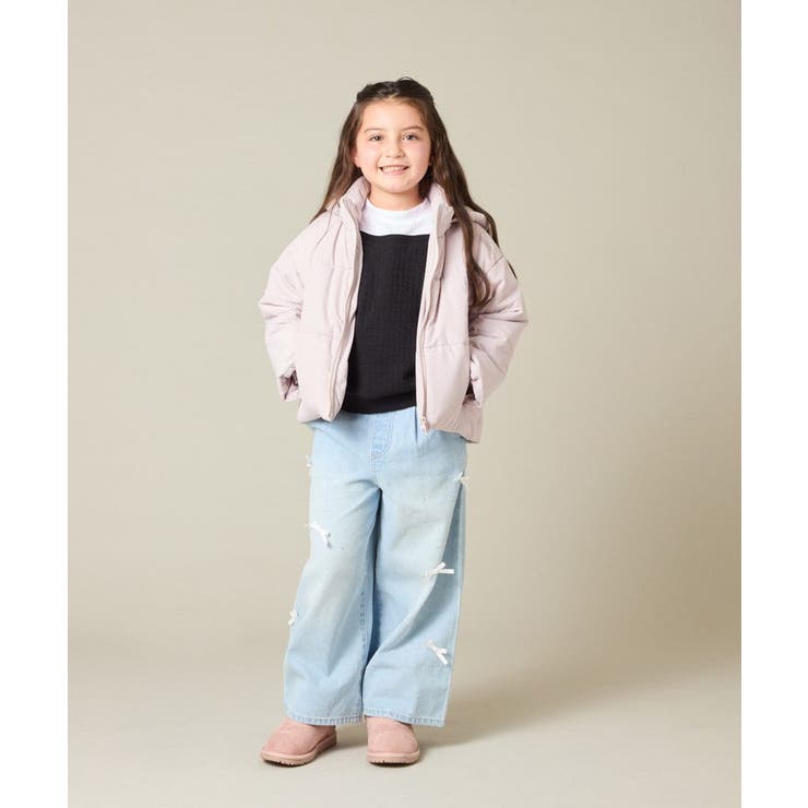 [120-160]【アシンメトリー/オフショル】ポコポコレイヤード風トレーナー | a.v.v【KIDS】 | 詳細画像22 