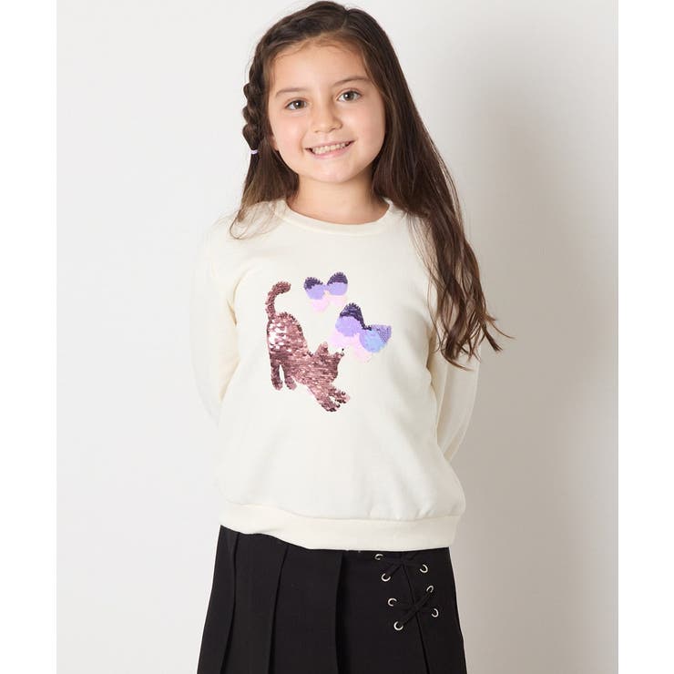 アイボリー | アソートモチーフトレーナー | a.v.v【KIDS】