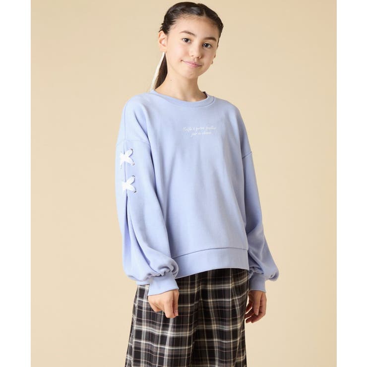 レースアップスリーブトレーナー | a.v.v【KIDS】 | 詳細画像2 