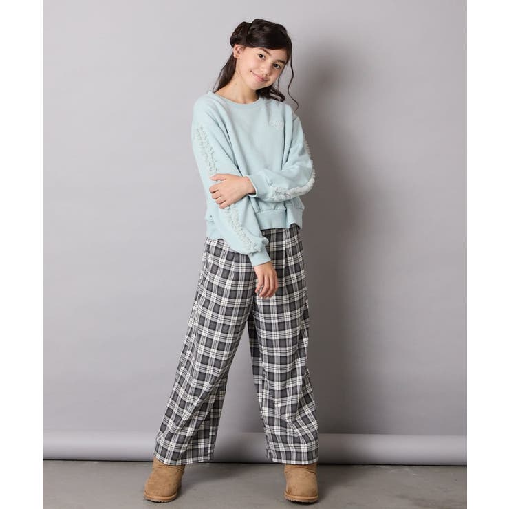 チュールスリーブクロップドトレーナー | a.v.v【KIDS】 | 詳細画像17 