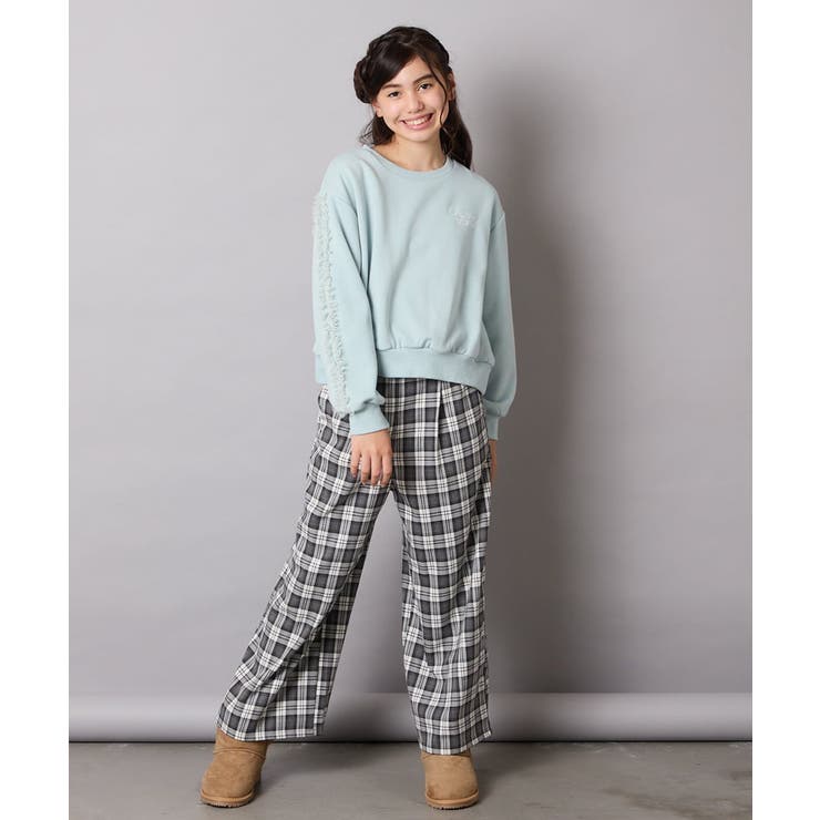 チュールスリーブクロップドトレーナー | a.v.v【KIDS】 | 詳細画像18 