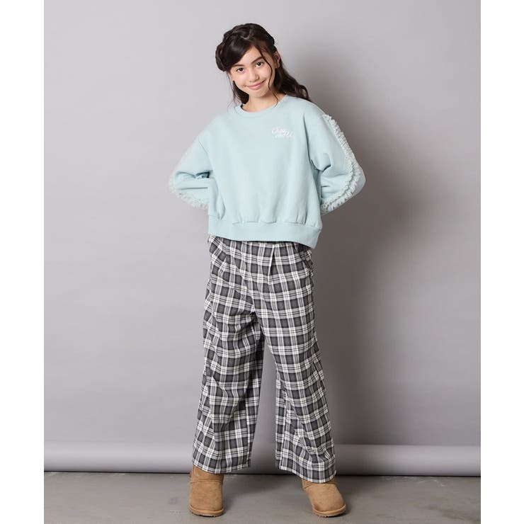 チュールスリーブクロップドトレーナー | a.v.v【KIDS】 | 詳細画像19 