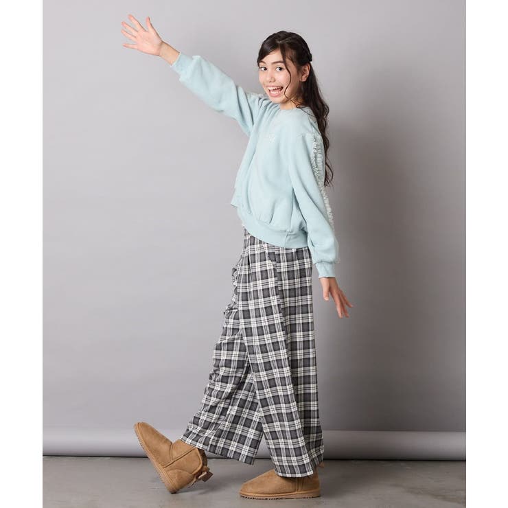 チュールスリーブクロップドトレーナー | a.v.v【KIDS】 | 詳細画像20 