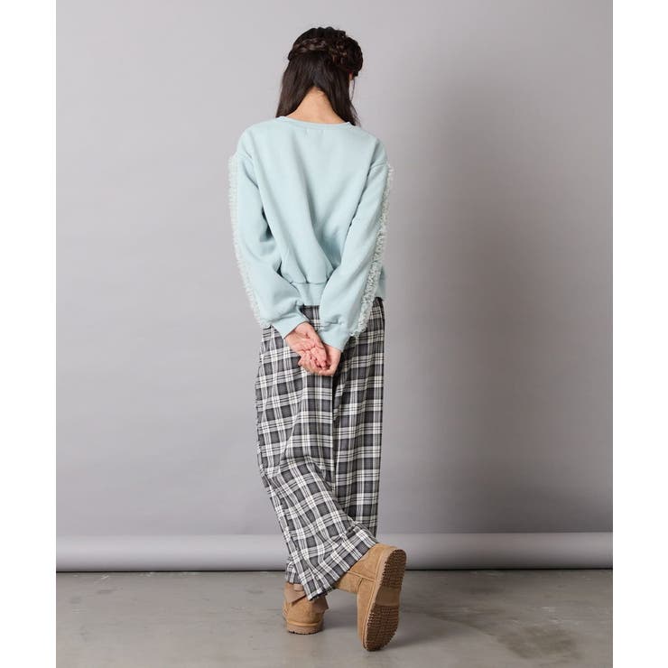 チュールスリーブクロップドトレーナー | a.v.v【KIDS】 | 詳細画像21 