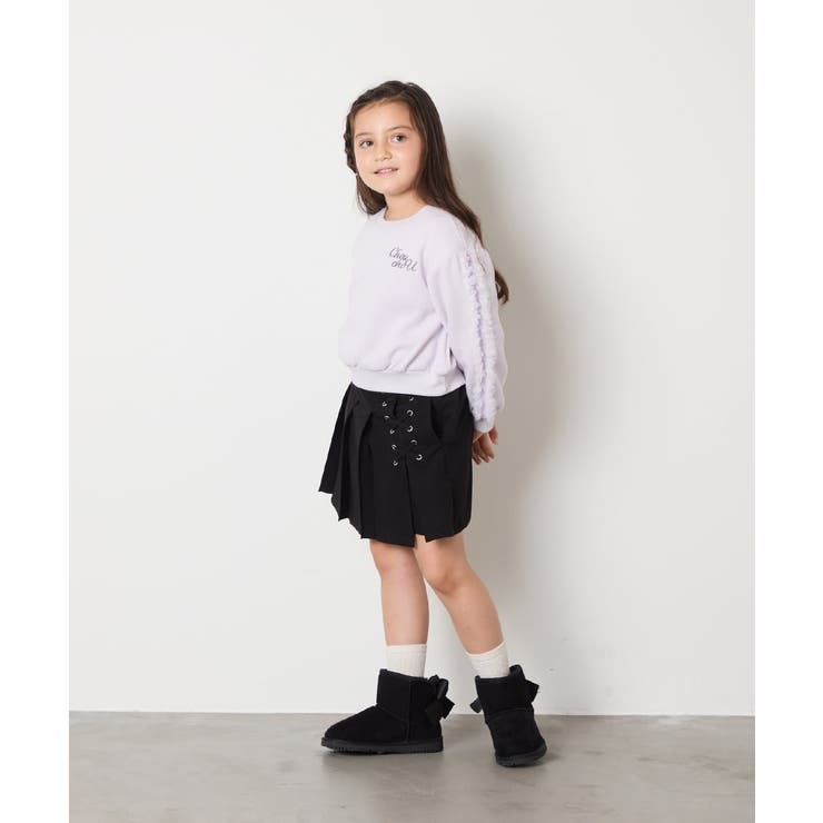 チュールスリーブクロップドトレーナー | a.v.v【KIDS】 | 詳細画像29 