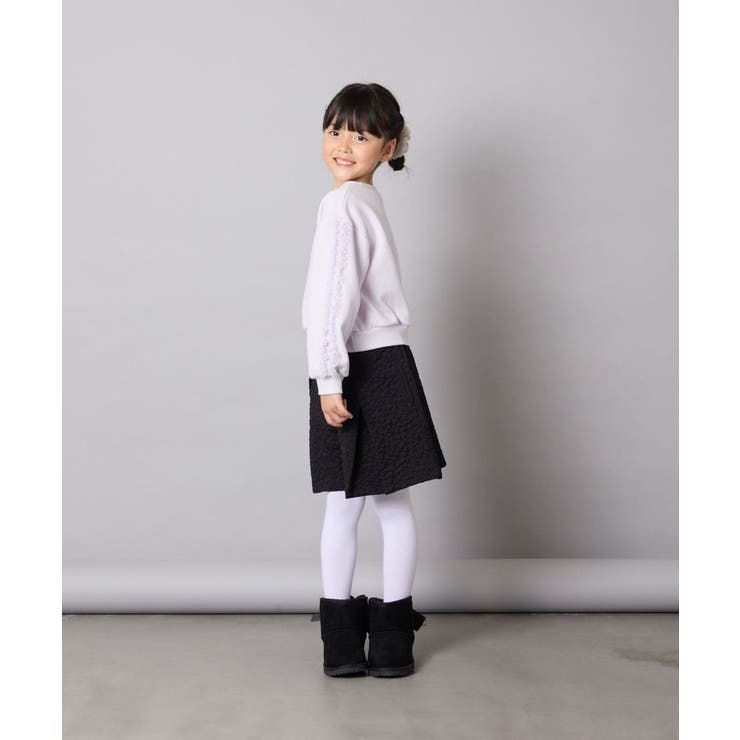 チュールスリーブクロップドトレーナー | a.v.v【KIDS】 | 詳細画像33 