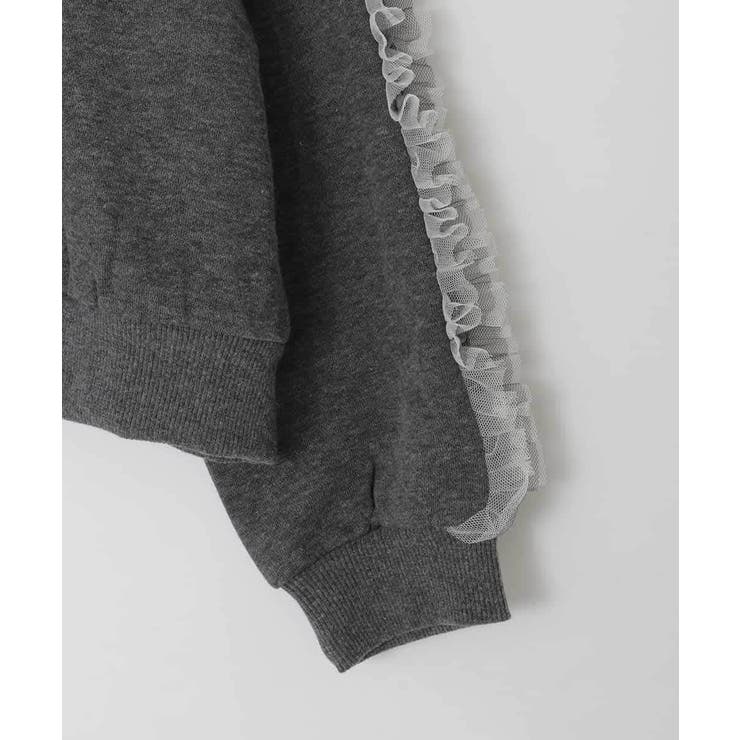 チュールスリーブクロップドトレーナー | a.v.v【KIDS】 | 詳細画像37 