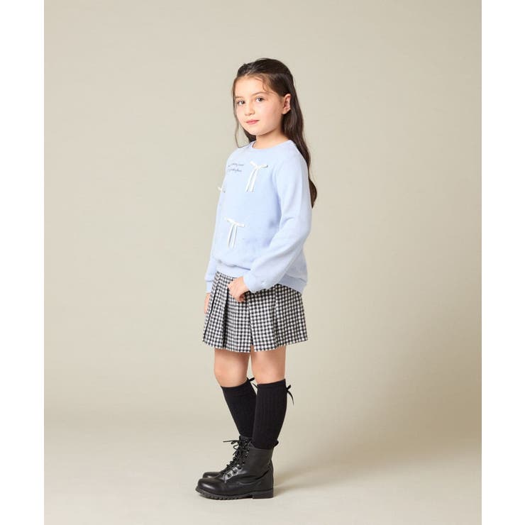 [100 160]【WEB限定商品 サテンリボンがカワイイ】リボン付きロゴトレー… | a.v.v【KIDS】 | 詳細画像11 