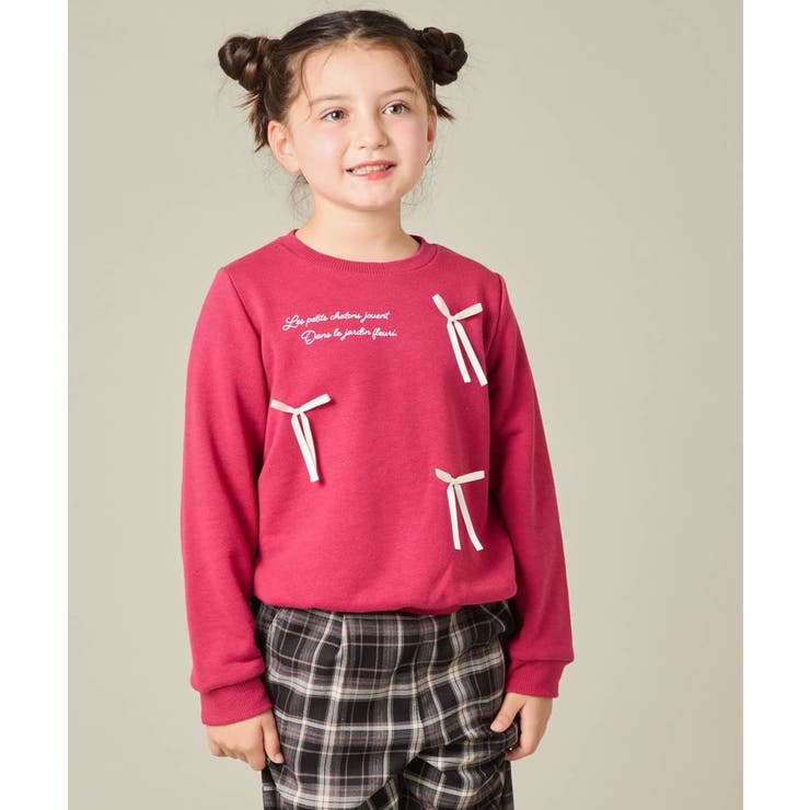 [100 160]【WEB限定商品 サテンリボンがカワイイ】リボン付きロゴトレー… | a.v.v【KIDS】 | 詳細画像17 