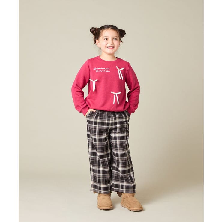 [100 160]【WEB限定商品 サテンリボンがカワイイ】リボン付きロゴトレー… | a.v.v【KIDS】 | 詳細画像24 