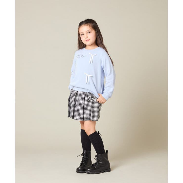 [100 160]【WEB限定商品 サテンリボンがカワイイ】リボン付きロゴトレー… | a.v.v【KIDS】 | 詳細画像6 