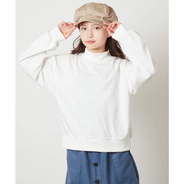 [100-130]ショート丈ビジュートレーナー | a.v.v【KIDS】 | 詳細画像1 