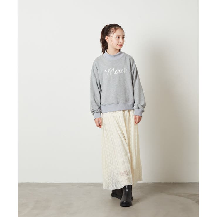 [100-130]ショート丈ビジュートレーナー | a.v.v【KIDS】 | 詳細画像10 