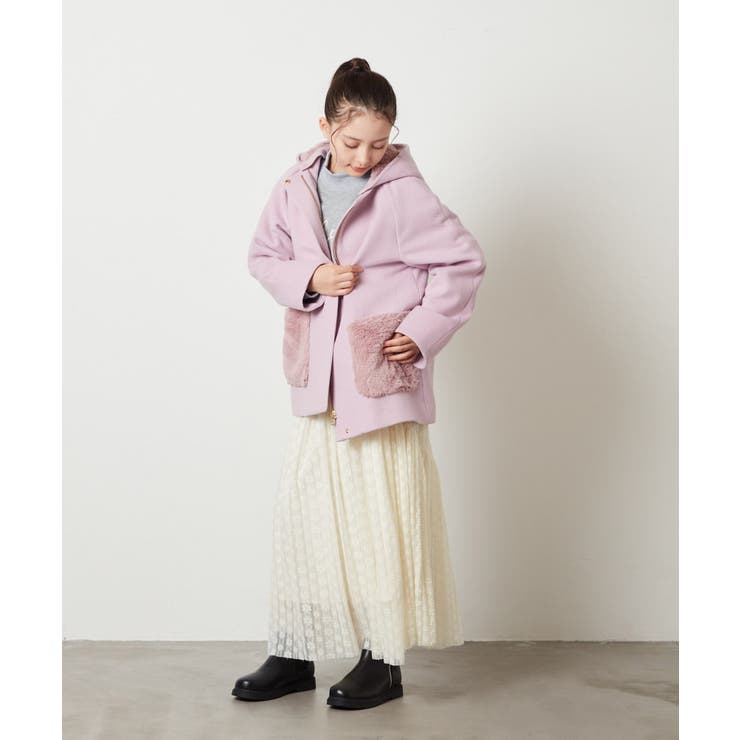 [100-130]ショート丈ビジュートレーナー | a.v.v【KIDS】 | 詳細画像12 