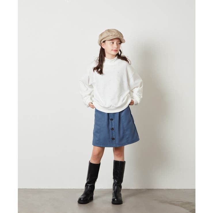 [100-130]ショート丈ビジュートレーナー | a.v.v【KIDS】 | 詳細画像20 