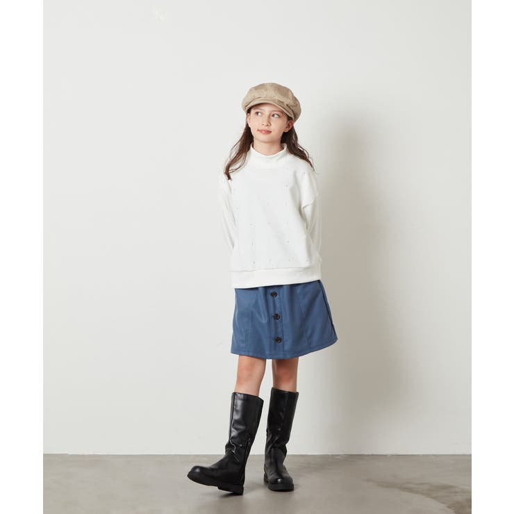 [100-130]ショート丈ビジュートレーナー | a.v.v【KIDS】 | 詳細画像22 