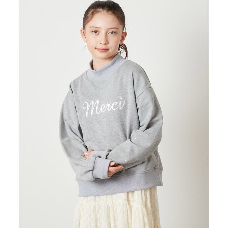 [100-130]ショート丈ビジュートレーナー | a.v.v【KIDS】 | 詳細画像3 